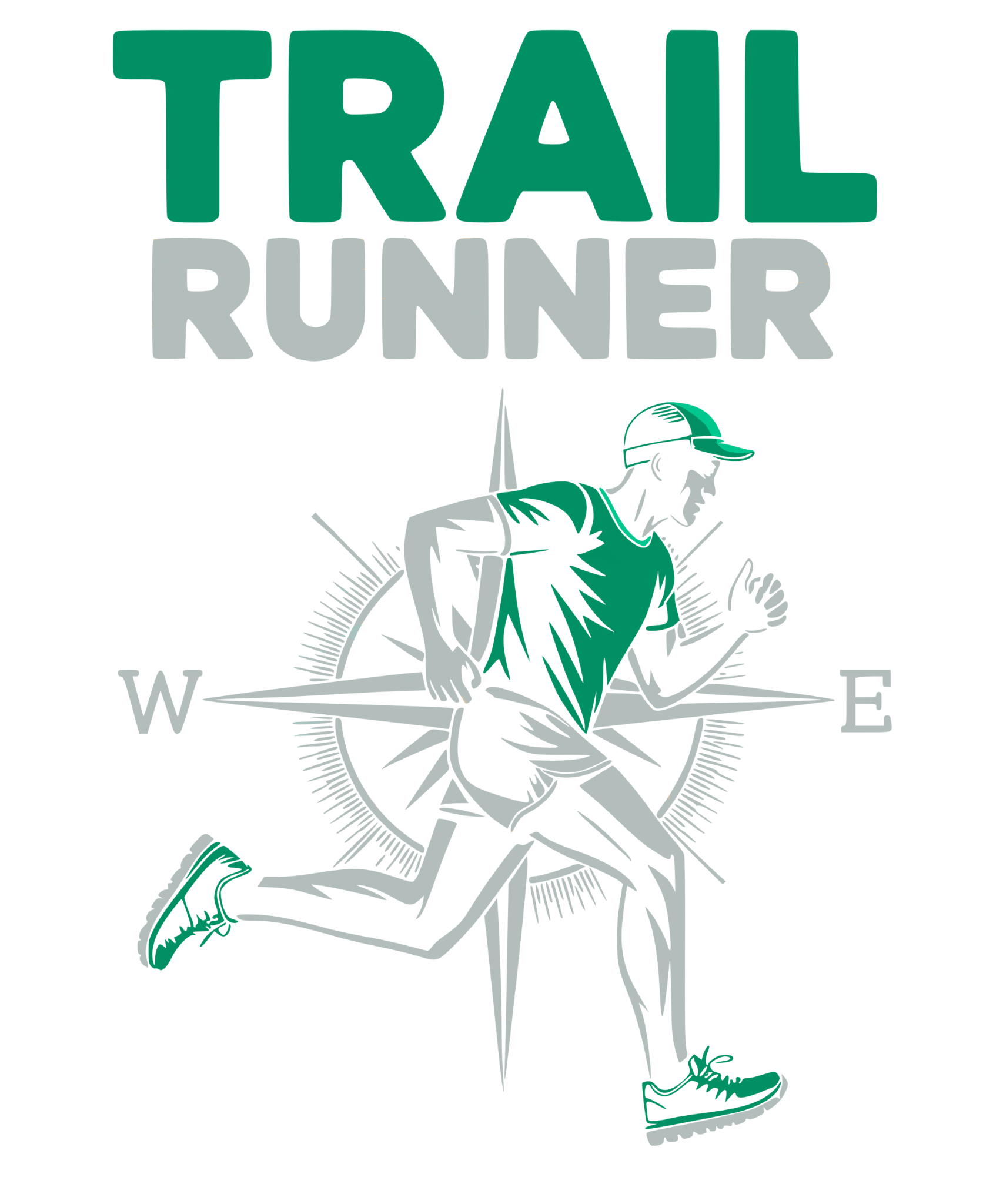 Trail Runner original apparel illustration