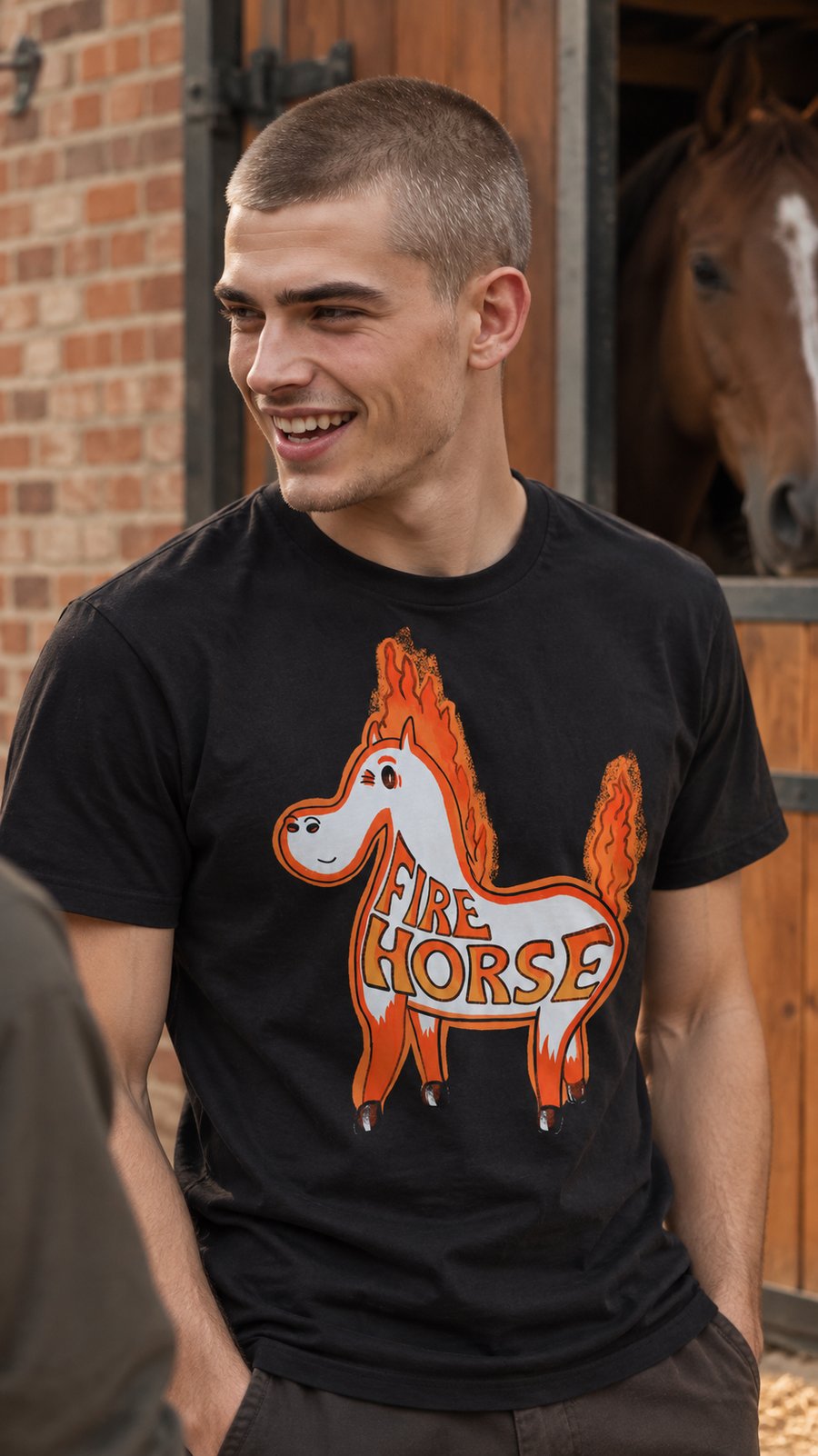 Fire Horse t-shirt print