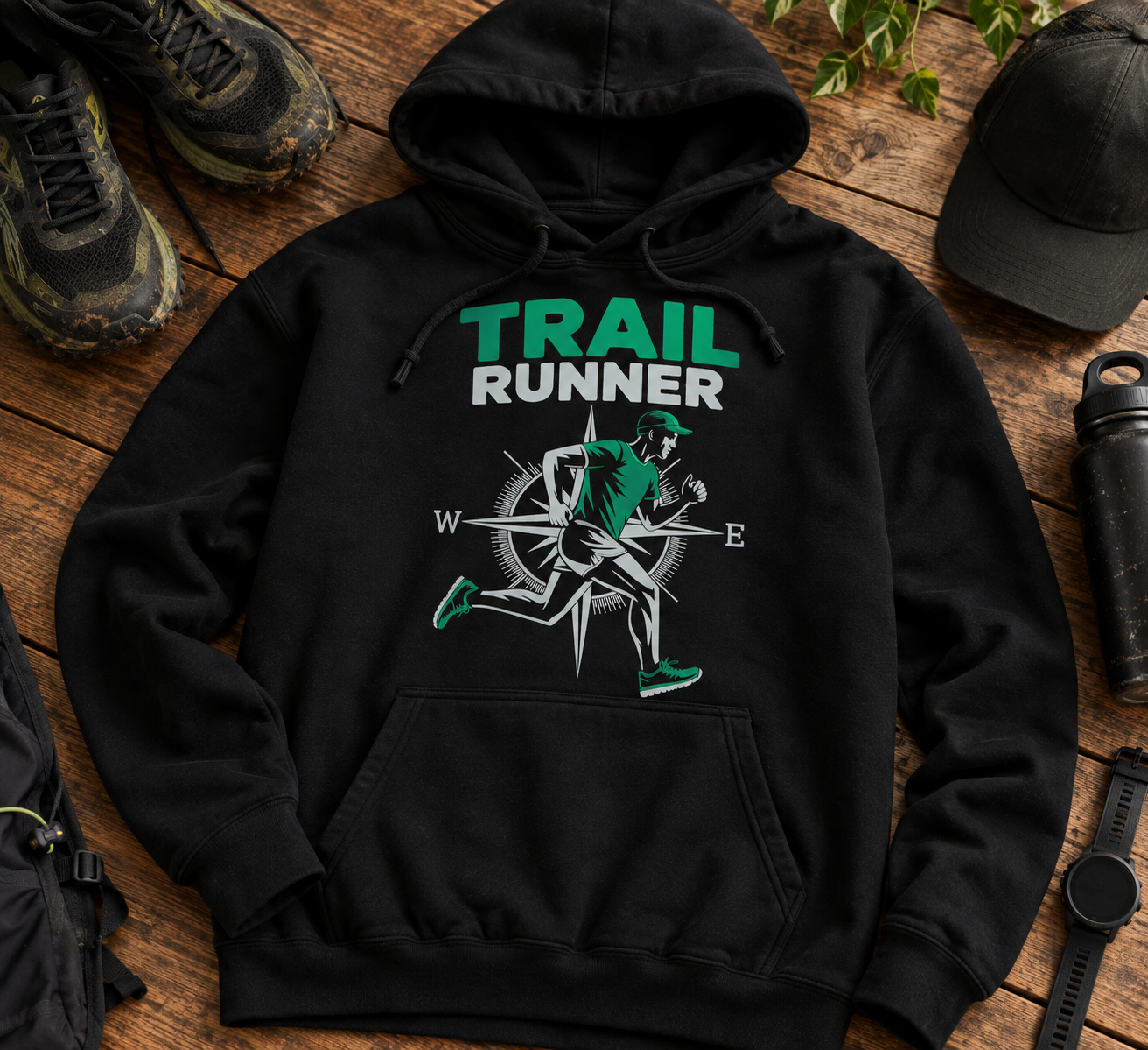 Trail Runner hoodie mockup