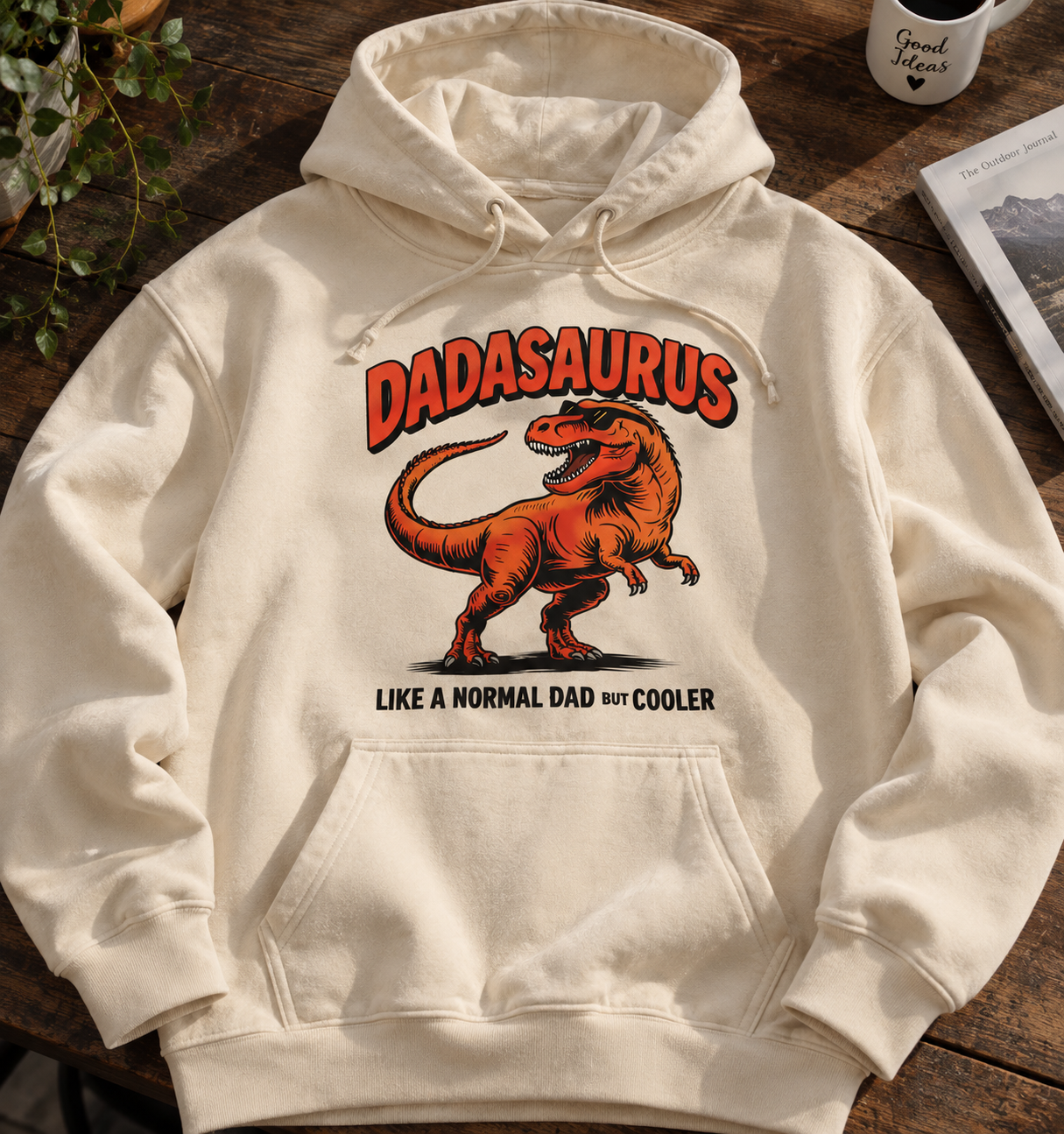 Dadasaurus hoodie mockup