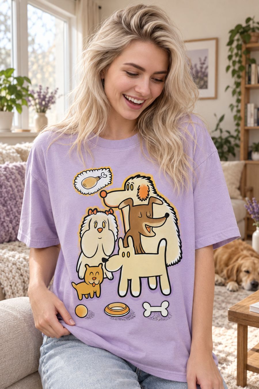 Good Dogs t-shirt print